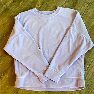 Aerie Lilac Cropped Sweatshirt